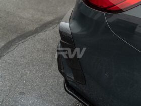 RW Carbon F93 M8 Carbon Fiber Rear Bumper Trims - Image 3