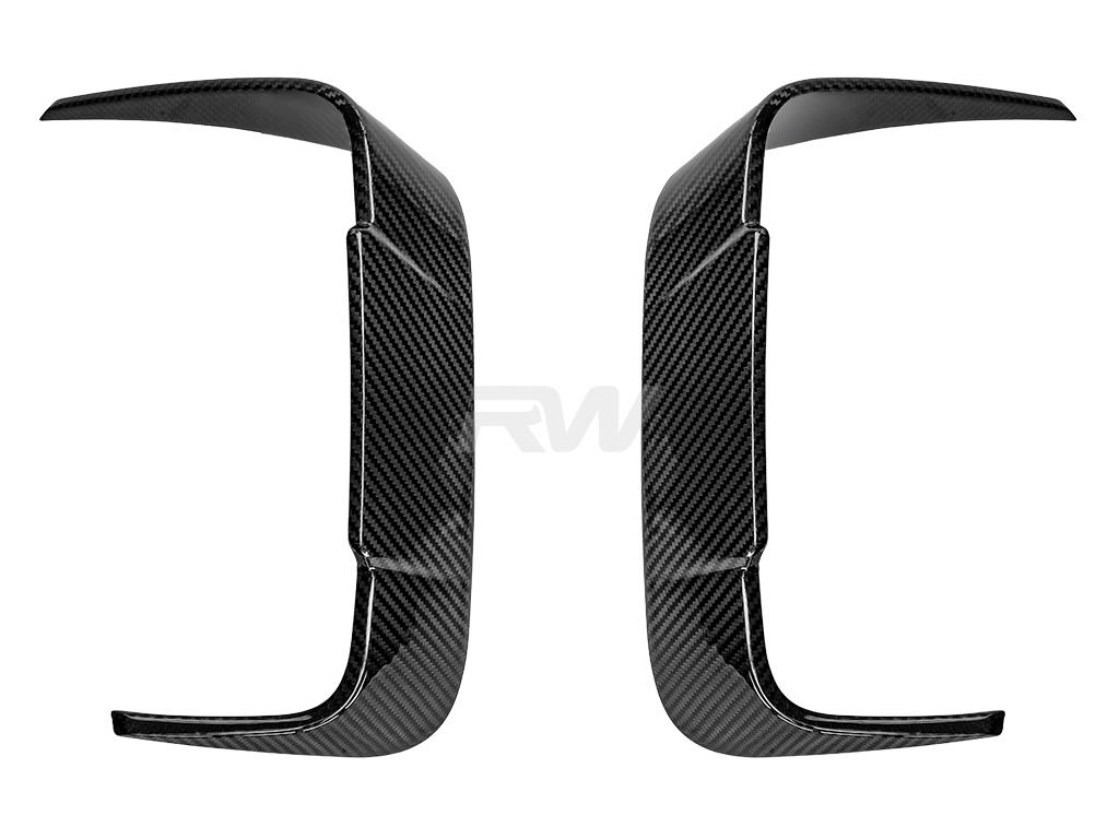 RW Carbon 2019-2025 BMW F93 M8 Carbon Fiber Rear Bumper Trims - Image 4