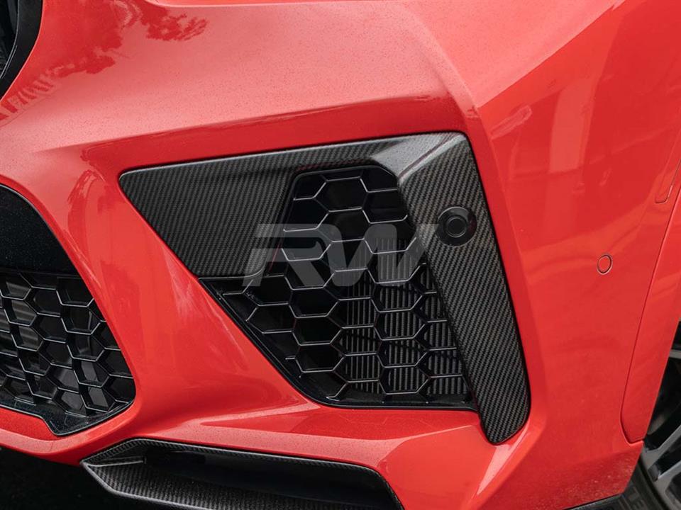 RW Carbon 2020-2025 BMW F95 X5M Carbon Fiber Front Air Duct Trims - Image 3