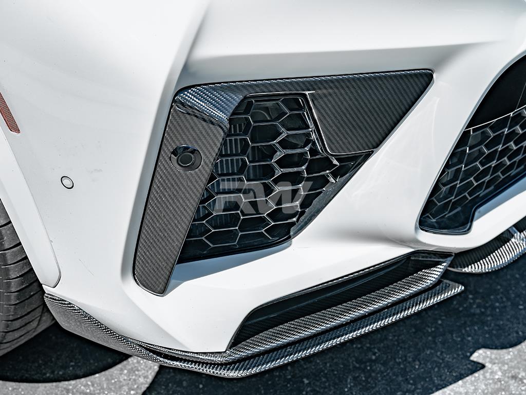 RW Carbon 2020-2025 BMW F95 X5M Carbon Fiber Front Air Duct Trims - Image 5