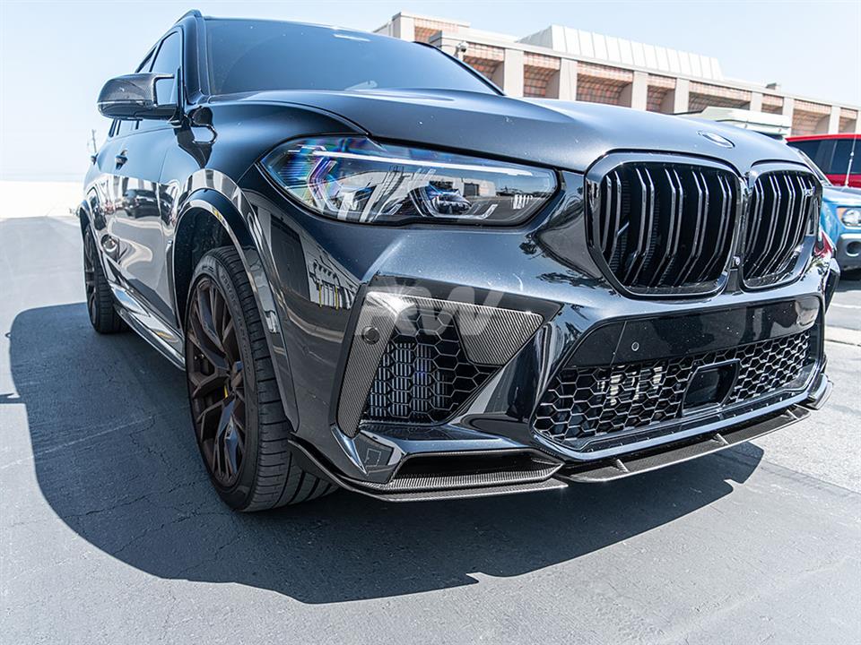 RW Carbon 2020-2025 BMW F95 X5M Carbon Fiber Front Air Duct Trims - Image 9