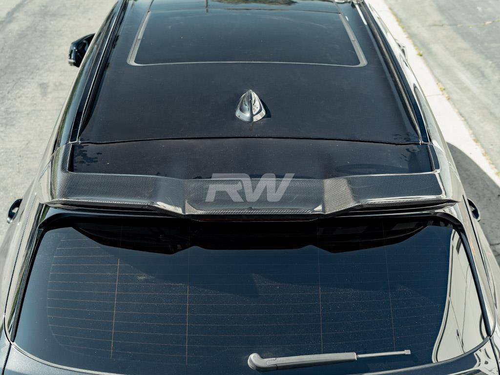 RW Carbon 2020-2025 BMW F95 X5M DTM Carbon Fiber Roof Spoiler - Image 3
