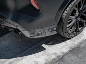 RW Carbon F95 X5M F96 X6M Carbon Fiber Rear Splitters - Image 9
