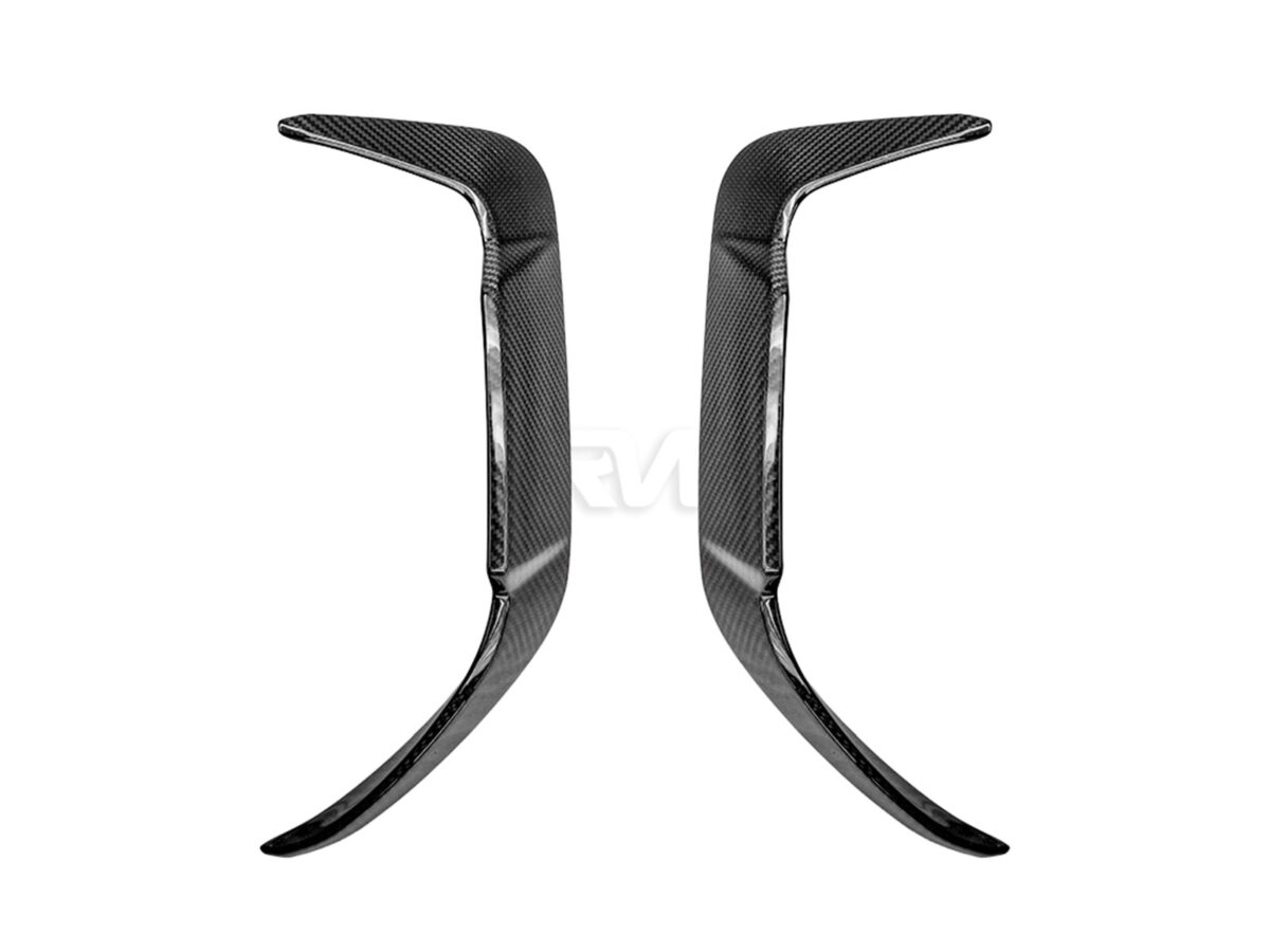 RW Carbon 2023-2025 BMW F95 X5M LCI Carbon Fiber Rear Bumper Trims - Image 3