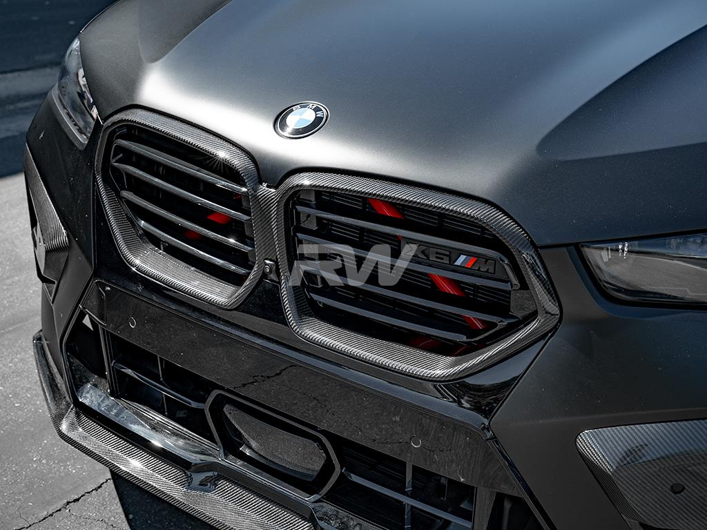 RW Carbon 2023-2025 BMW F95/F96 LCI Carbon Fiber Grille Surrounds - Image 3