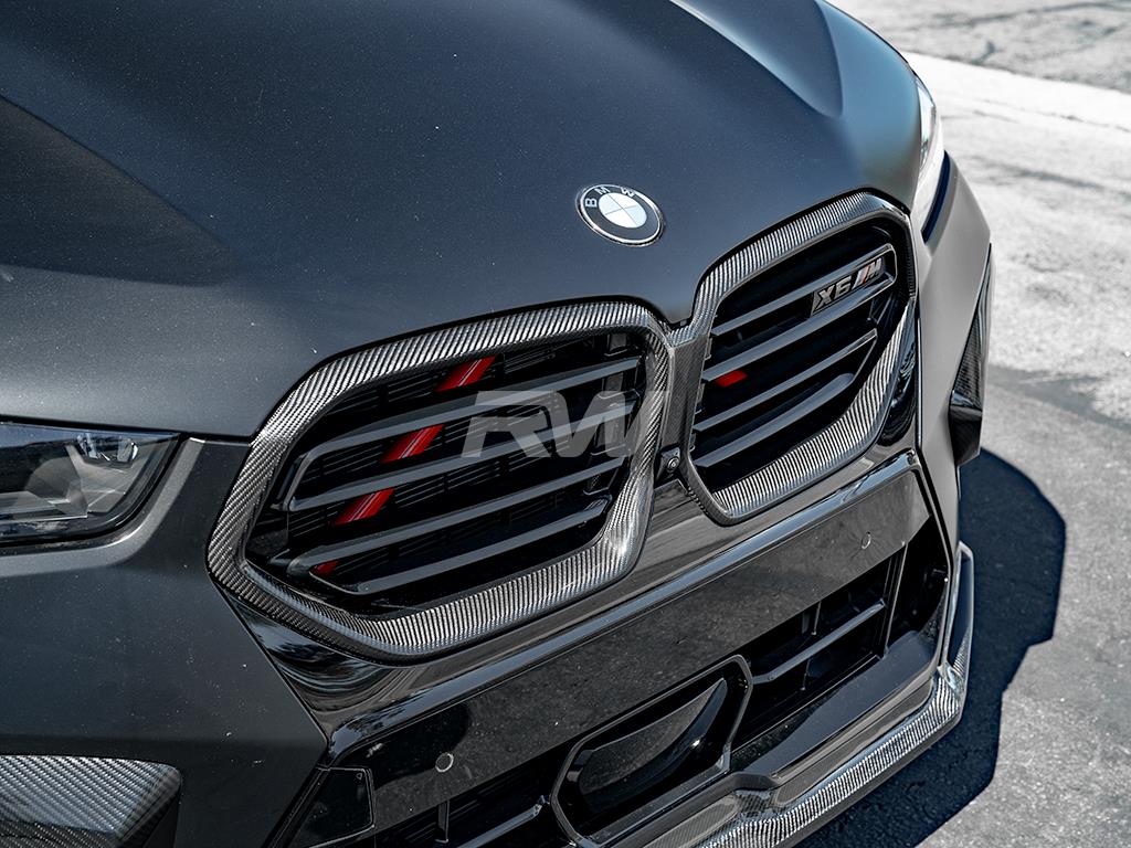 RW Carbon 2023-2025 BMW F95/F96 LCI Carbon Fiber Grille Surrounds