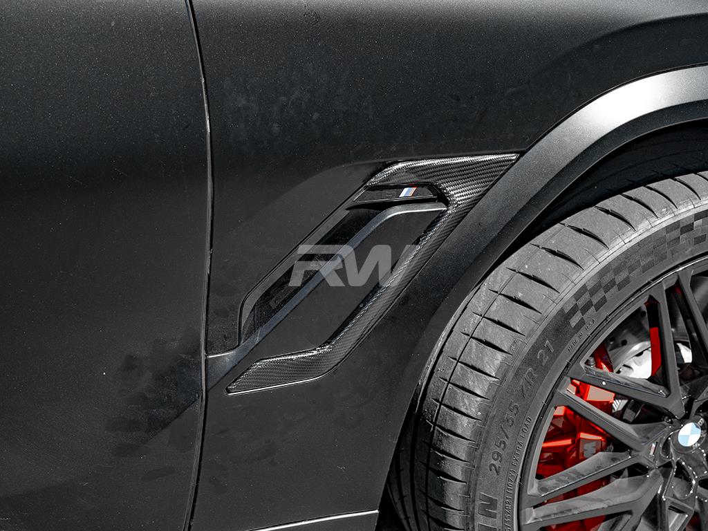 RW Carbon 2020-2025 BMW F96 X6M Carbon Fiber Side Vent Covers - Image 7