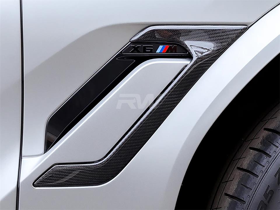 RW Carbon 2020-2025 BMW F96 X6M Carbon Fiber Side Vent Covers