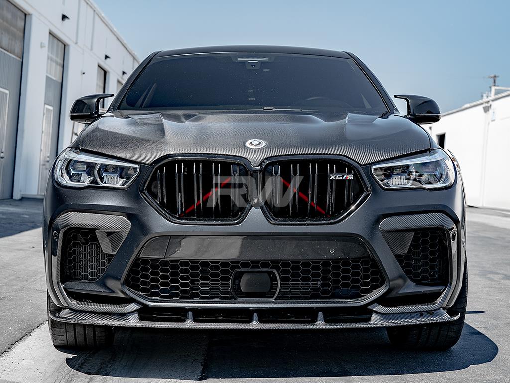 RW Carbon 2020-2025 BMW F96 X6M RWS Carbon Fiber Front Lip - Image 3