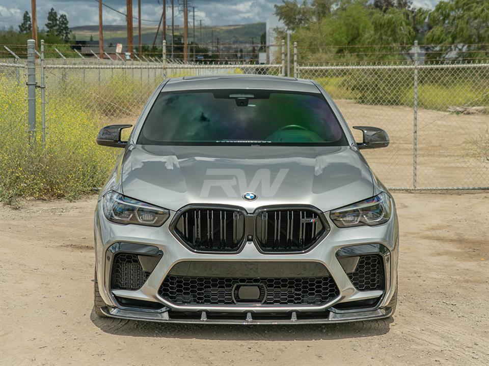 RW Carbon 2020-2025 BMW F96 X6M RWS Carbon Fiber Front Lip - Image 4