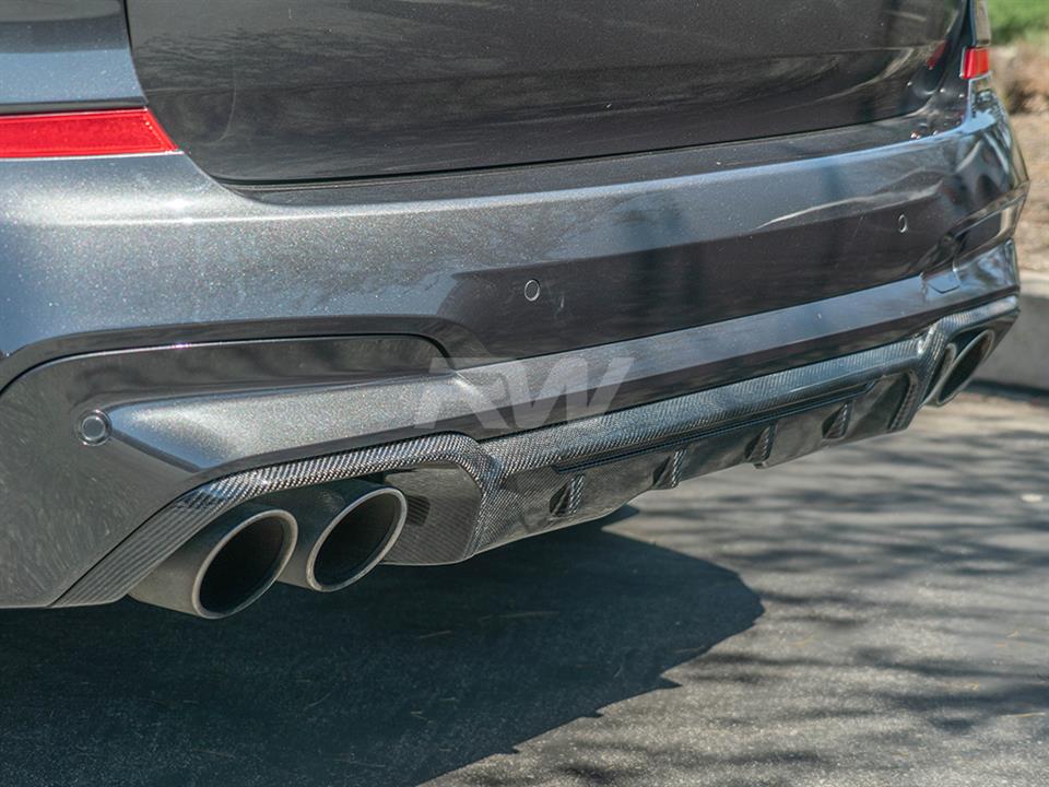 RW Carbon 2019-2024 BMW F97 X3M Carbon Fiber Diffuser - Image 12