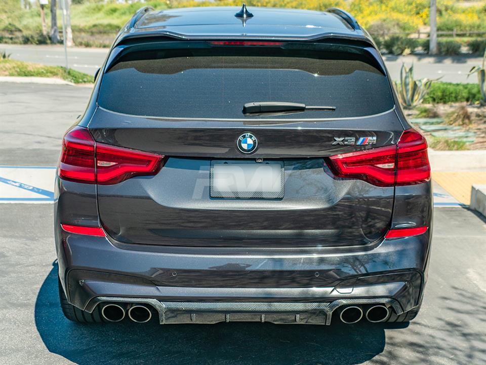 RW Carbon 2019-2024 BMW F97 X3M Carbon Fiber Diffuser - Image 11