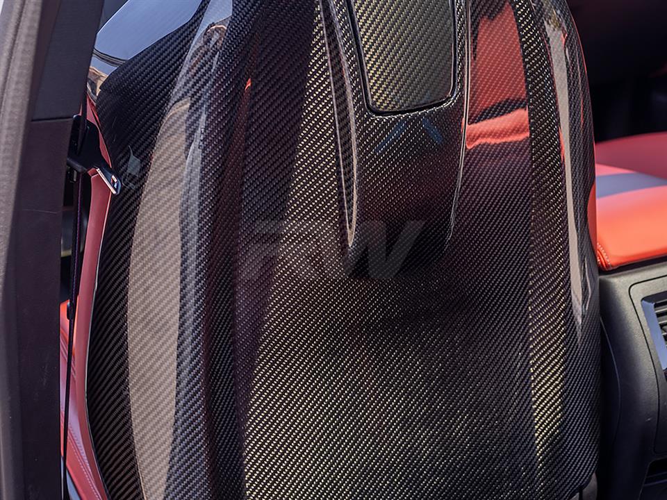 RW Carbon 2020-2025 BMW F97 X3M F98 X4M Carbon Fiber Seat Backs - Image 4
