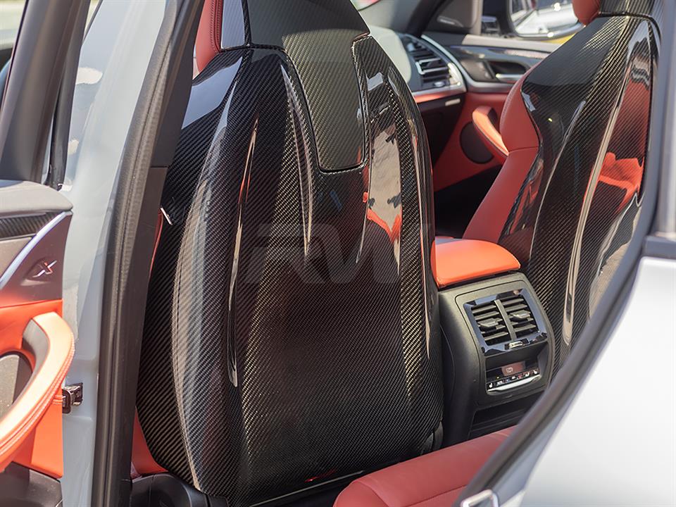 RW Carbon 2020-2025 BMW F97 X3M F98 X4M Carbon Fiber Seat Backs - Image 5