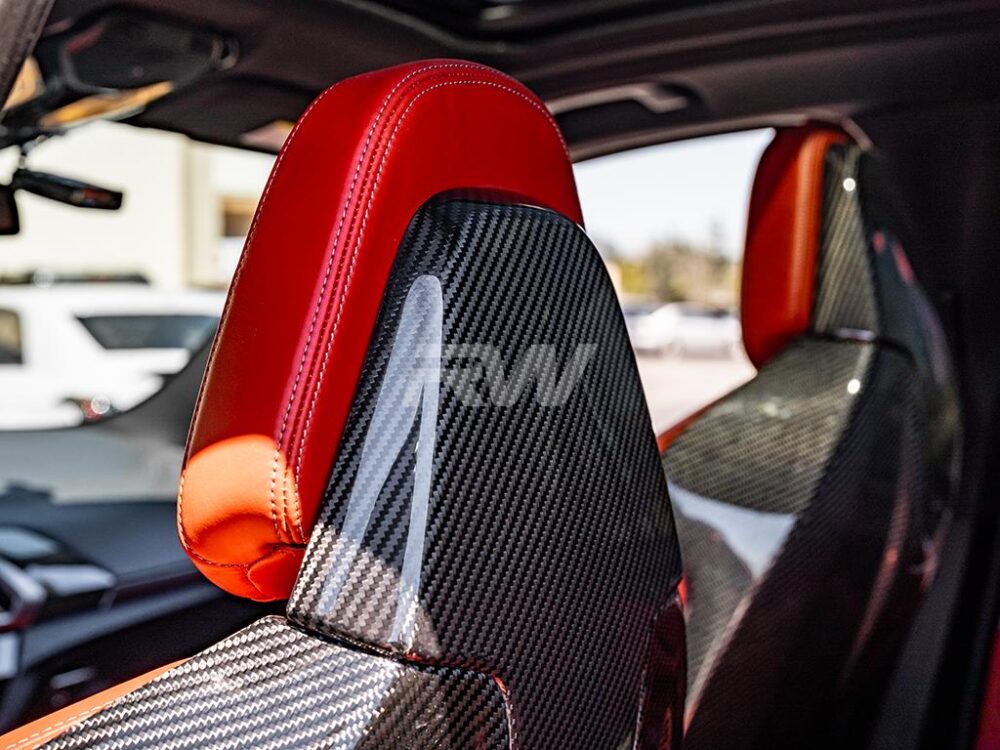 RW Carbon 2020-2025 BMW F97 X3M F98 X4M Carbon Fiber Seat Backs - Image 8