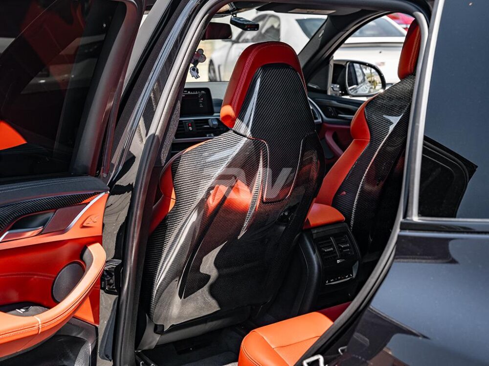 RW Carbon 2020-2025 BMW F97 X3M F98 X4M Carbon Fiber Seat Backs - Image 9