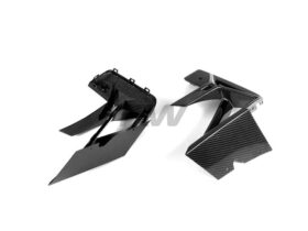 RW Carbon F97 X3M F98 X4M LCI Carbon Fiber Front Bumper Trims for BMW X Series - Image 2