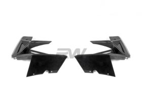 RW Carbon F97 X3M F98 X4M LCI Carbon Fiber Front Bumper Trims for BMW X Series - Image 3