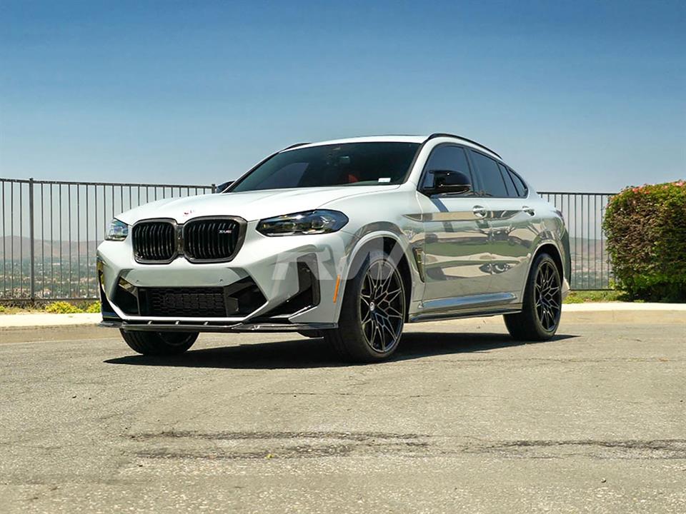 RW Carbon 2022-2024 BMW F97 X3M F98 X4M LCI DTM Carbon Fiber Front Lip - Image 4