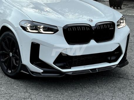 RW Carbon 2022-2024 BMW F97 X3M / F98 X4M LCI GTX Carbon Fiber Front Lip - Image 4