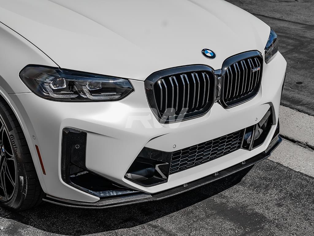 RW Carbon 2022-2024 BMW F97 X3M F98 X4M LCI RWS Carbon Fiber Front Lip