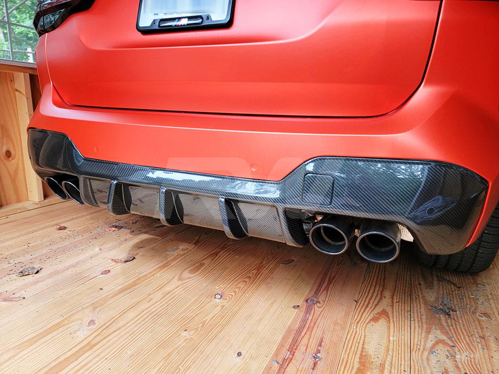 RW Carbon 2022-2024 BMW F97 X3M LCI Carbon Fiber DTM Diffuser