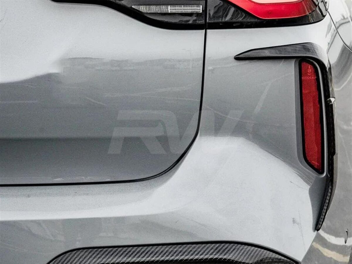 RW Carbon 2022-2025 BMW F97 X3M LCI Carbon Fiber Rear Bumper Trims