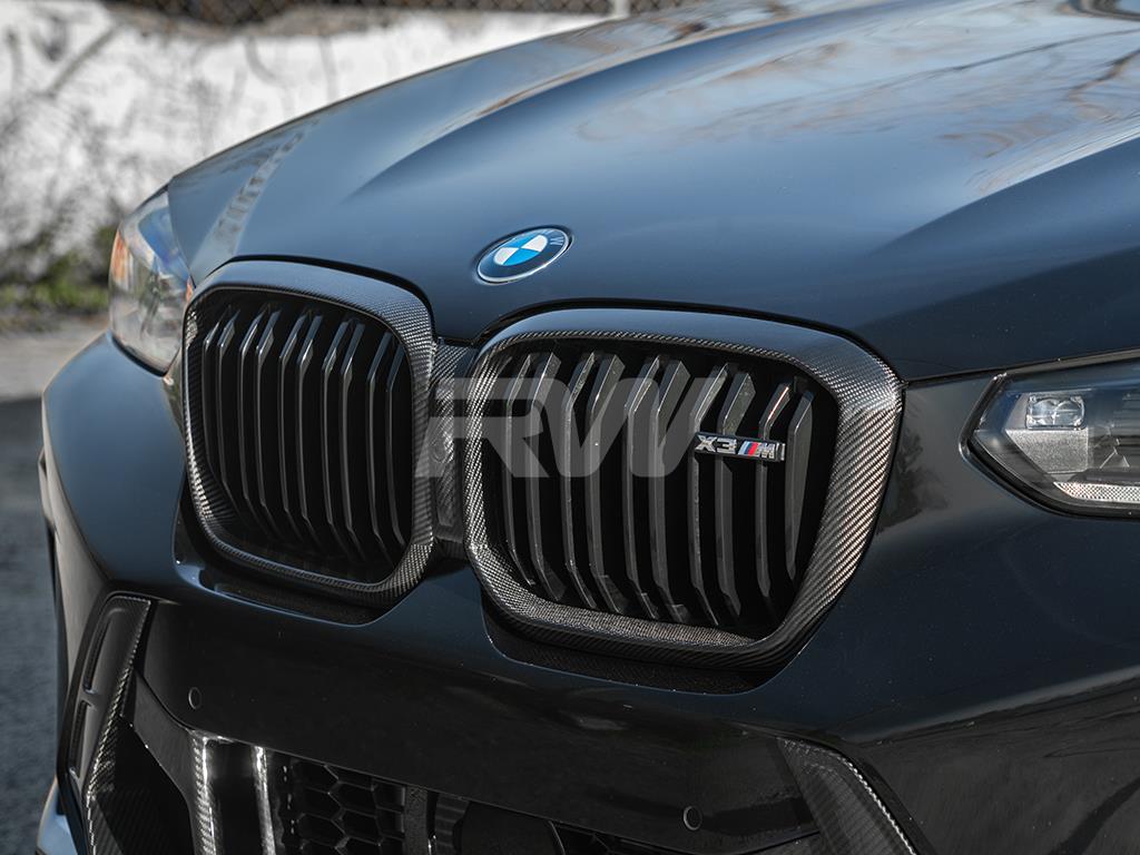 RW Carbon 2022-2025 BMW F97 X3M/F98 X4M LCI Carbon Fiber Grille Surround