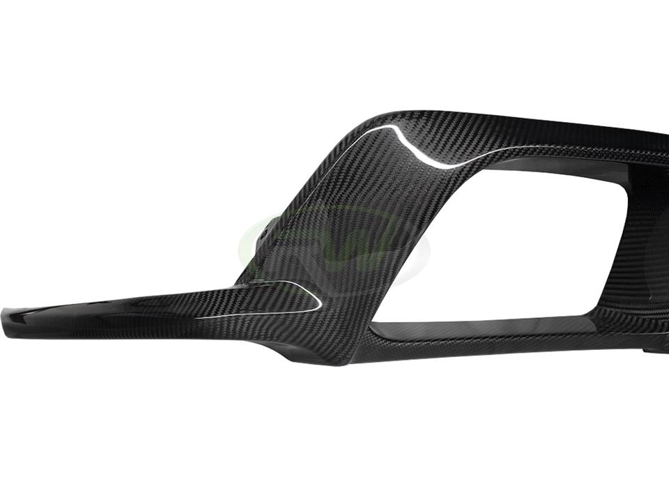 RW Carbon 2020-2025 BMW F98 X4M 3D Style Carbon Fiber Diffuser - Image 5