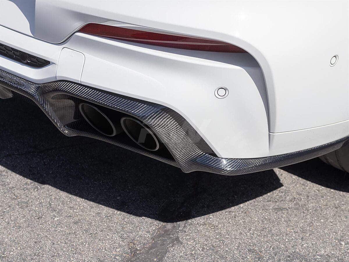 RW Carbon 2020-2025 BMW F98 X4M 3D Style Carbon Fiber Diffuser - Image 4