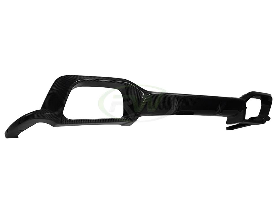 RW Carbon 2020-2025 BMW F98 X4M 3D Style Carbon Fiber Diffuser - Image 6