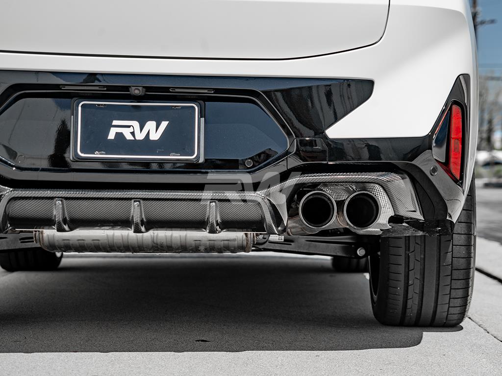 RW Carbon 2020-2025 BMW F98 X4M Carbon Fiber DTM Diffuser - Image 3