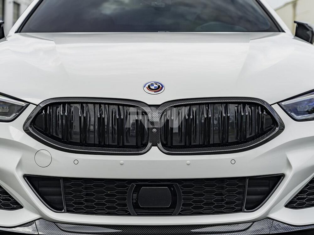 RW Carbon 2019-2026 BMW F9X M8 / 8-Series Full Dry Carbon Fiber Grille Replacement - Image 6
