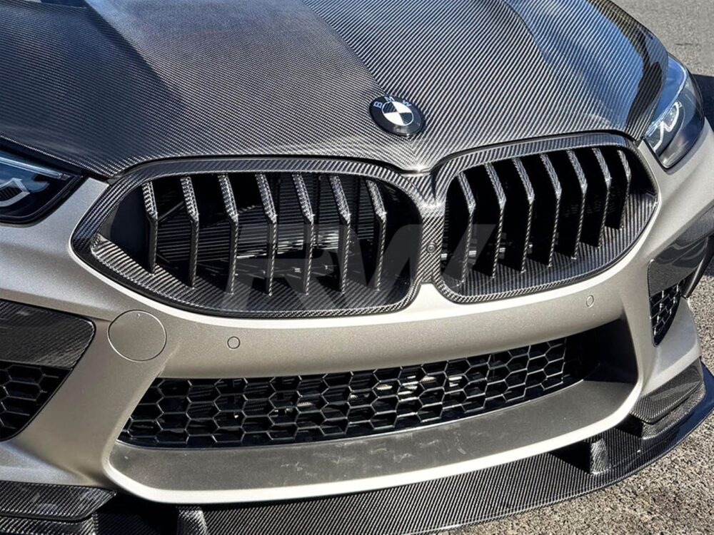 RW Carbon 2019-2026 BMW F9X M8 / 8-Series Full Dry Carbon Fiber Grille Replacement