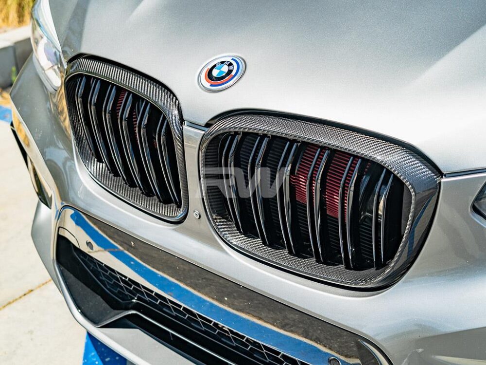 RW Carbon 2022-2025 BMW G01 G02 F97 F98 Pre LCI Dual Slat Carbon Fiber Grilles