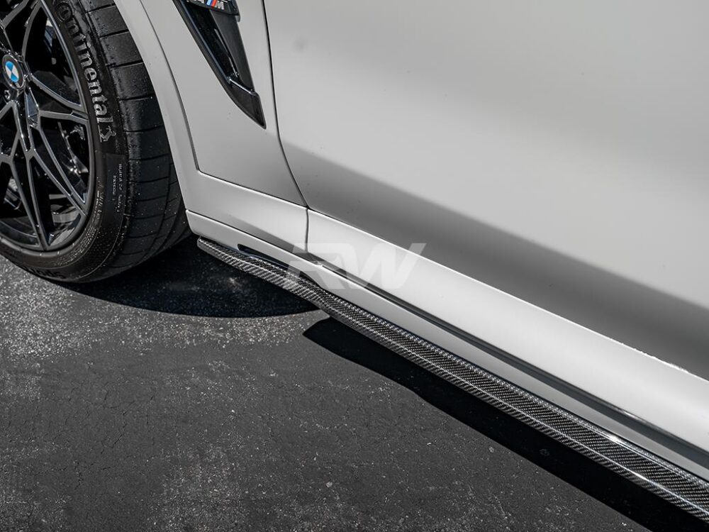RW Carbon 2019-2025 BMW G01 G02 F97 F98 RWS Carbon Fiber Side Skirt Extensions - Image 11