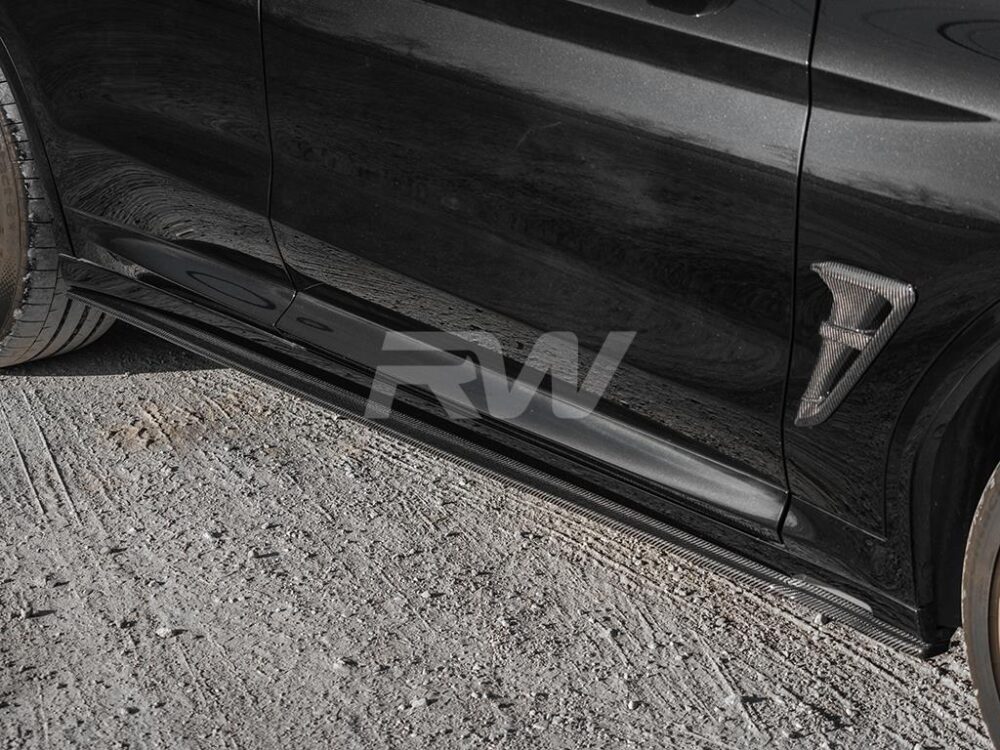 RW Carbon 2019-2025 BMW G01 G02 F97 F98 RWS Carbon Fiber Side Skirt Extensions - Image 12