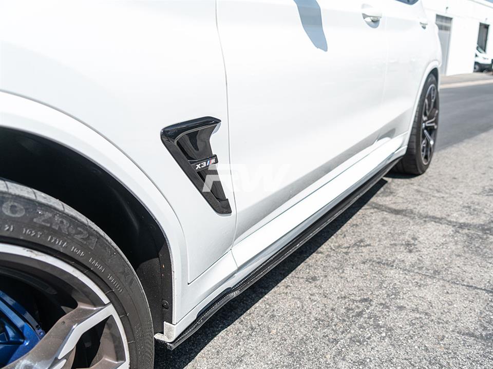 RW Carbon 2019-2025 BMW G01 G02 F97 F98 RWS Carbon Fiber Side Skirt Extensions - Image 7