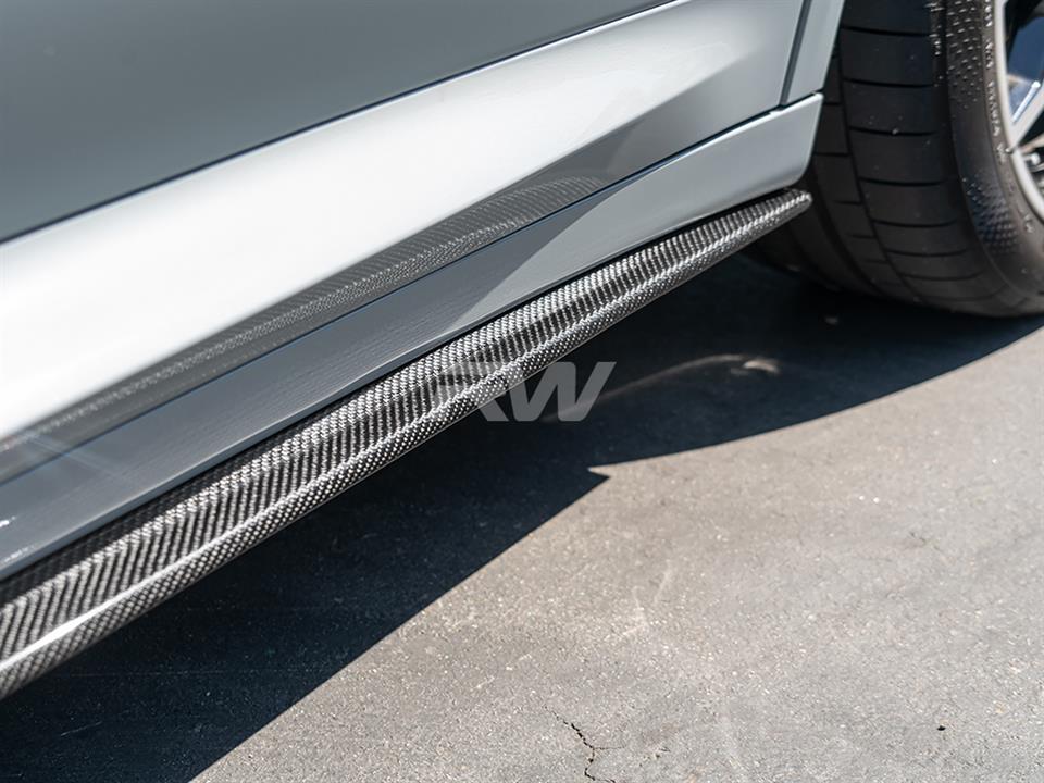 RW Carbon 2019-2025 BMW G01 G02 F97 F98 RWS Carbon Fiber Side Skirt Extensions - Image 9