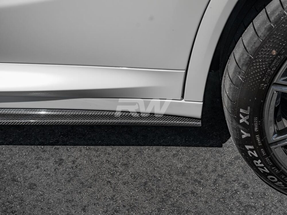 RW Carbon 2019-2025 BMW G01 G02 F97 F98 RWS Carbon Fiber Side Skirt Extensions - Image 10