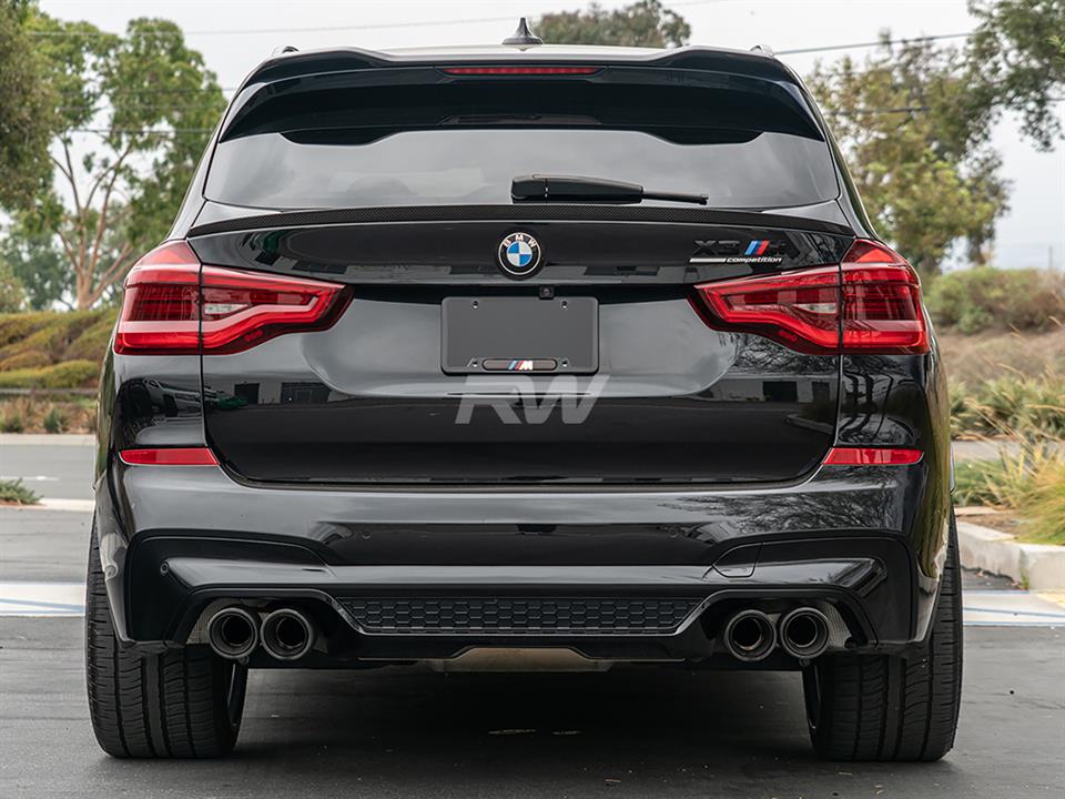 RW Carbon 2019-2024 BMW G01 X3 F97 X3M RWS Carbon Fiber Mid Spoiler - Image 10