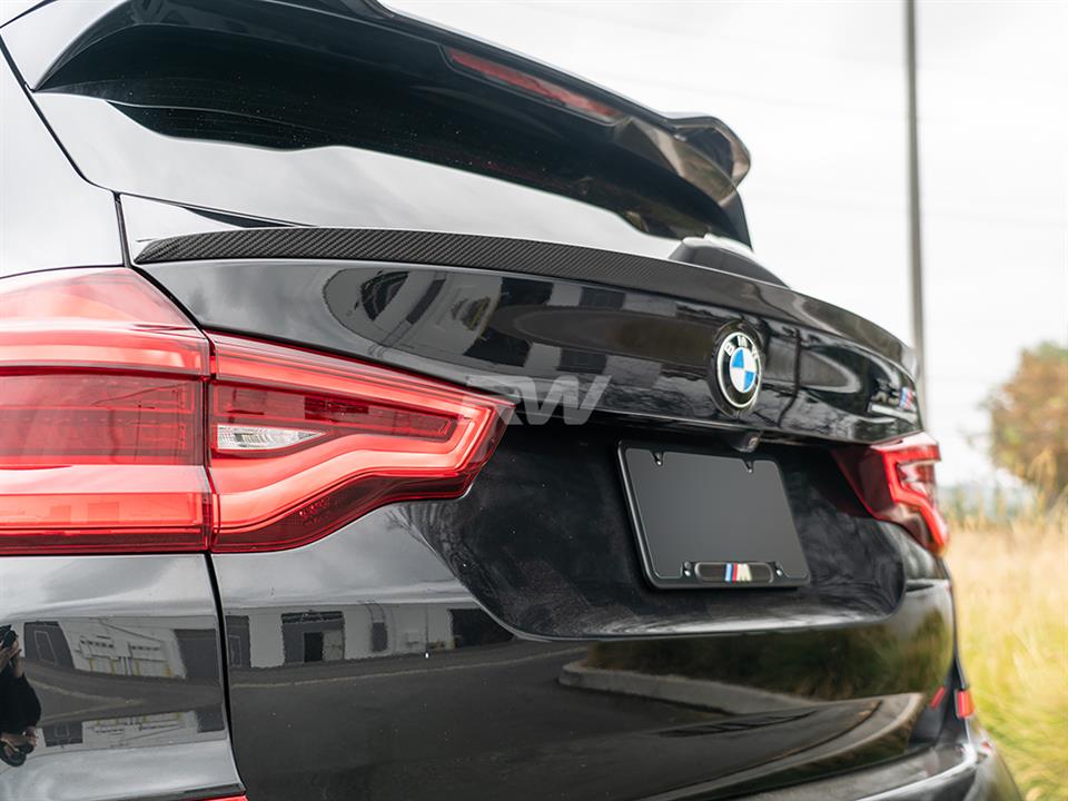 RW Carbon 2019-2024 BMW G01 X3 F97 X3M RWS Carbon Fiber Mid Spoiler - Image 12
