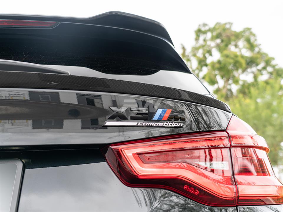 RW Carbon 2019-2024 BMW G01 X3 F97 X3M RWS Carbon Fiber Mid Spoiler - Image 14