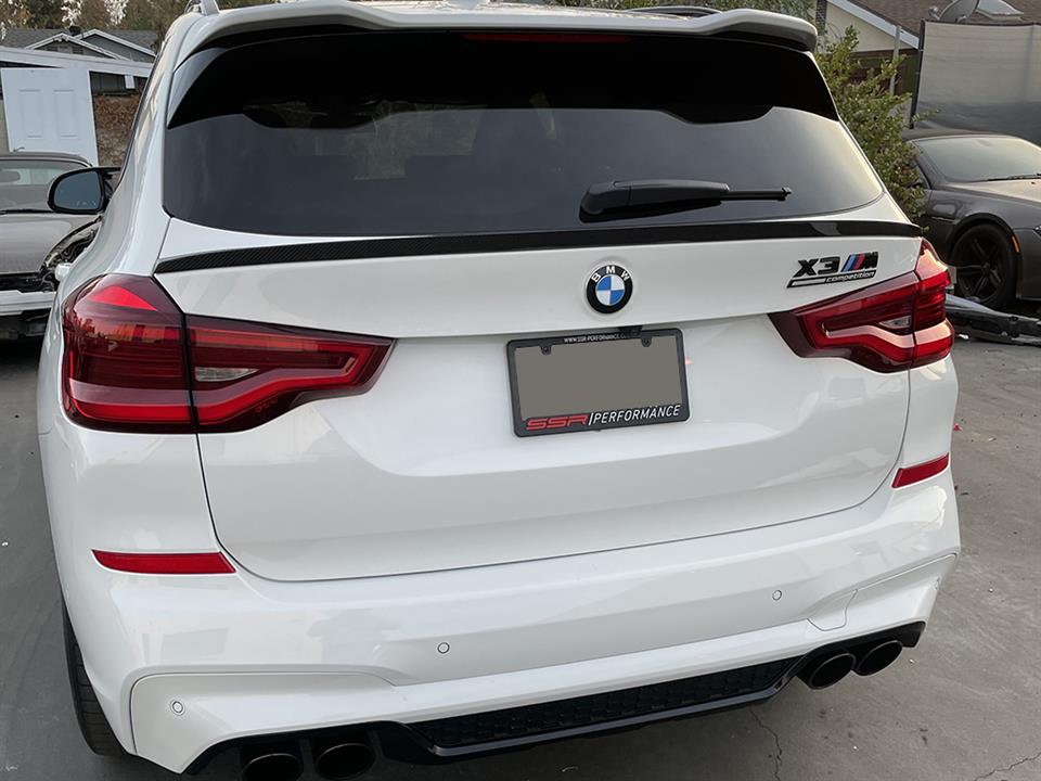 RW Carbon 2019-2024 BMW G01 X3 F97 X3M RWS Carbon Fiber Mid Spoiler - Image 3