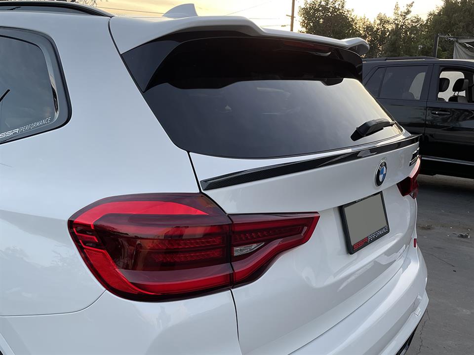 RW Carbon 2019-2024 BMW G01 X3 F97 X3M RWS Carbon Fiber Mid Spoiler - Image 4