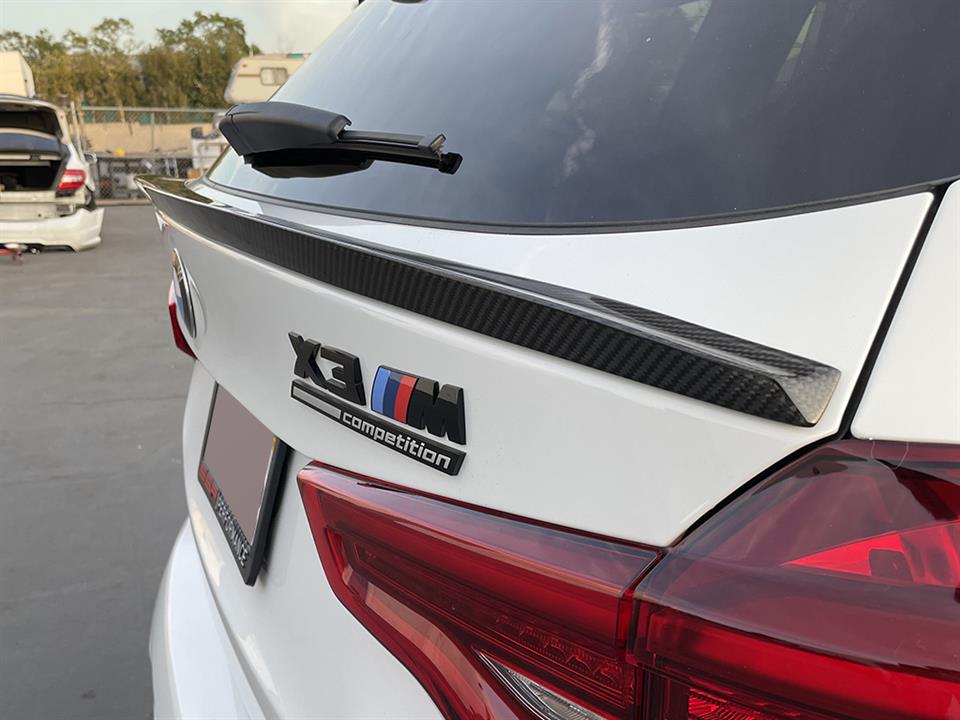 RW Carbon 2019-2024 BMW G01 X3 F97 X3M RWS Carbon Fiber Mid Spoiler - Image 5