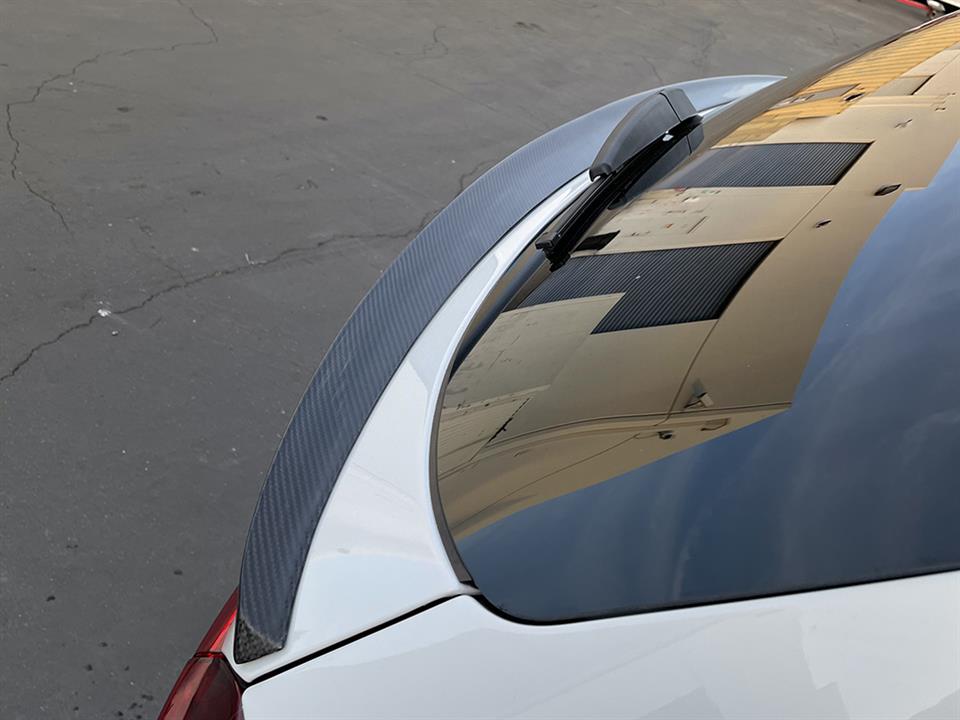 RW Carbon 2019-2024 BMW G01 X3 F97 X3M RWS Carbon Fiber Mid Spoiler - Image 6