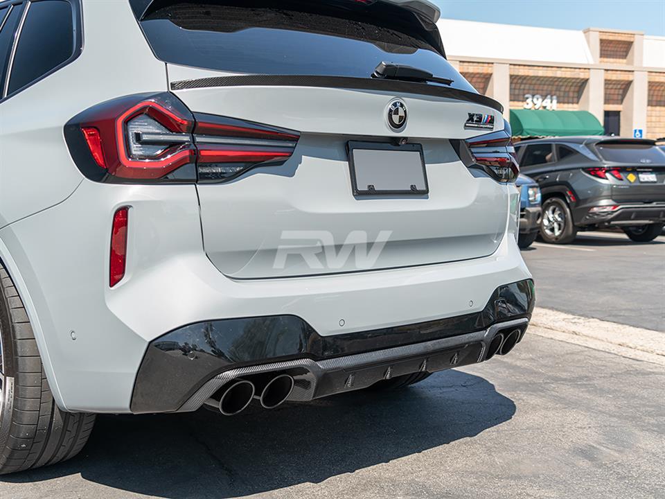 RW Carbon 2019-2024 BMW G01 X3 F97 X3M RWS Carbon Fiber Mid Spoiler - Image 8