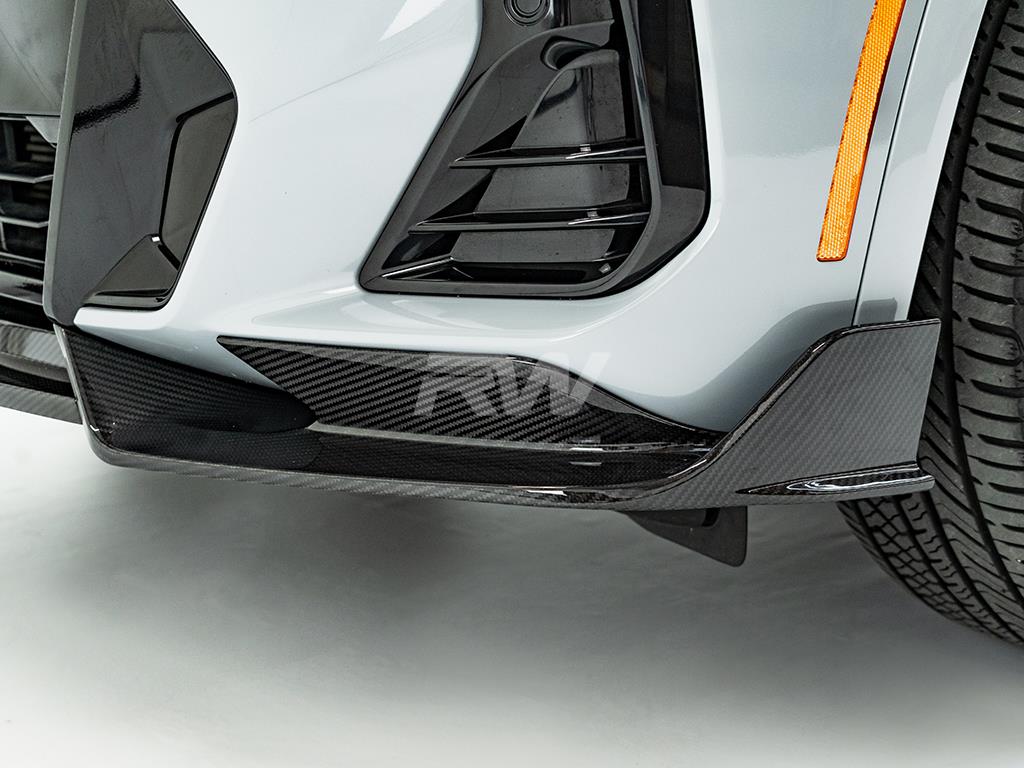 RW Carbon 2022-2025 BMW G01 X3 G02 X4 LCI Carbon Fiber Front Lip - Image 7