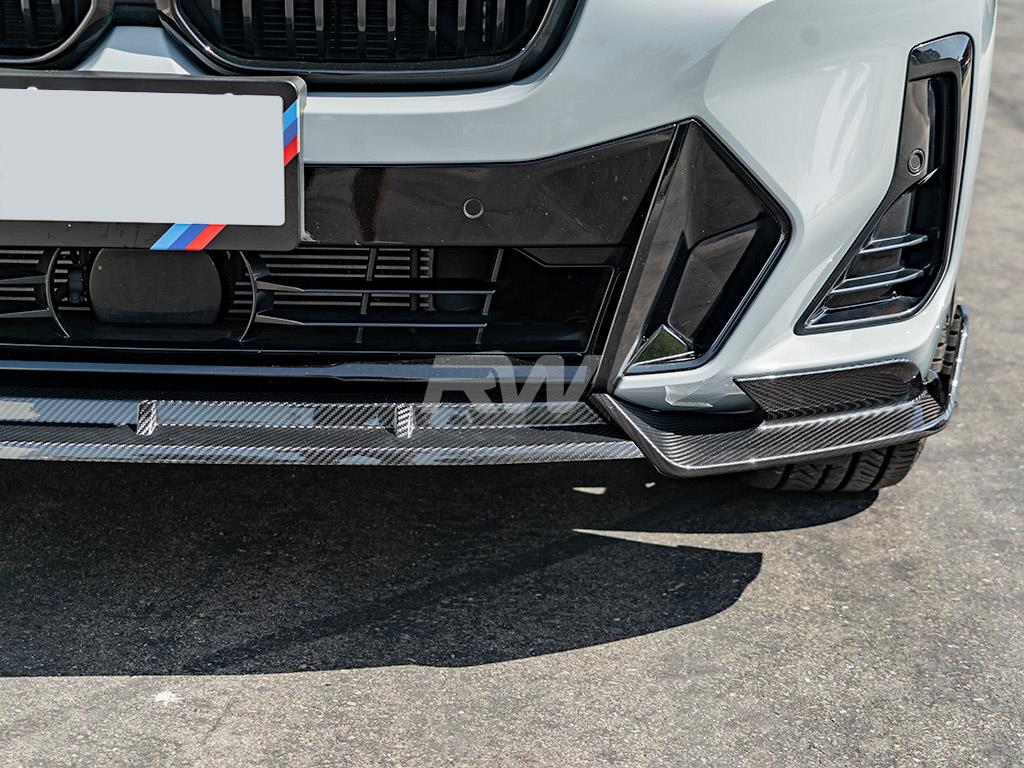 RW Carbon 2022-2025 BMW G01 X3 G02 X4 LCI Carbon Fiber Front Lip - Image 4
